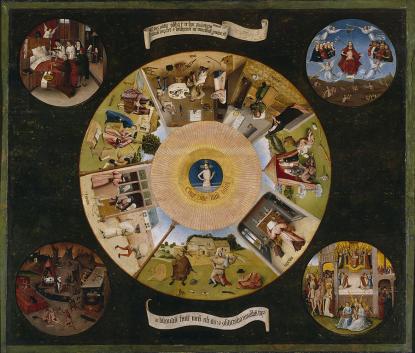 Hieronymus Bosch A hét főbűn és a négy végső dolog 1480 körül Hieronymus Bosch A hét főbűn és a négy végső dolog 1480 körül